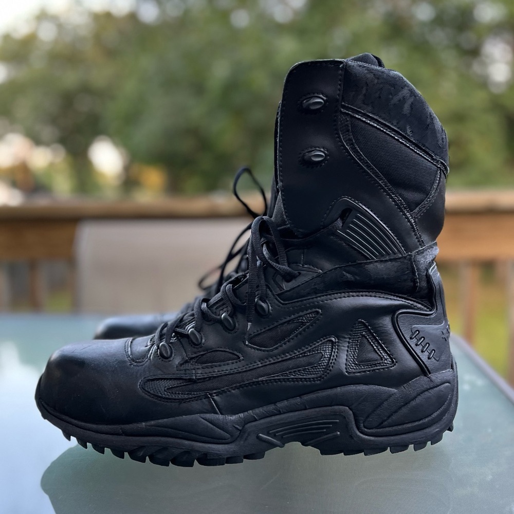 Converse Rapid Response Tactical Boots, 14w, Black Side Zip Military Style